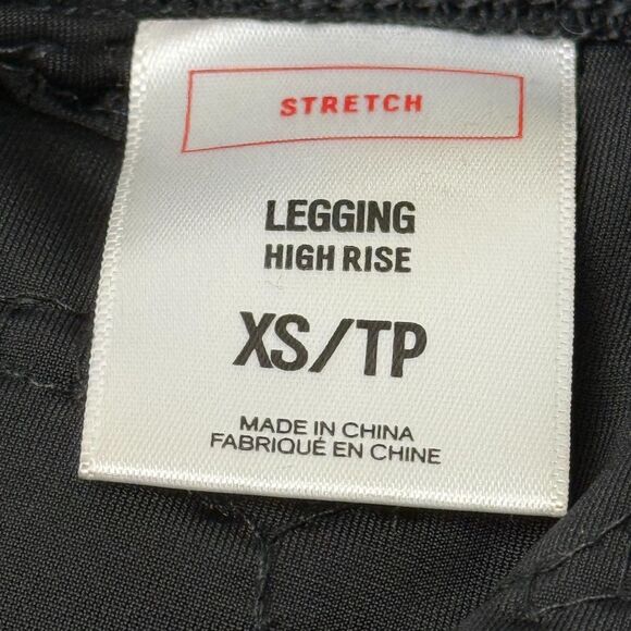 Express Black Sequin Pants High Rise XS Elastic Waist Skinny Legging Evening - Picture 5 of 8